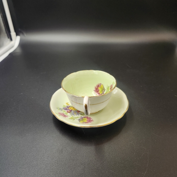 Royal Stafford bone china Lime Tea cup and saucer - Picture 2 of 12